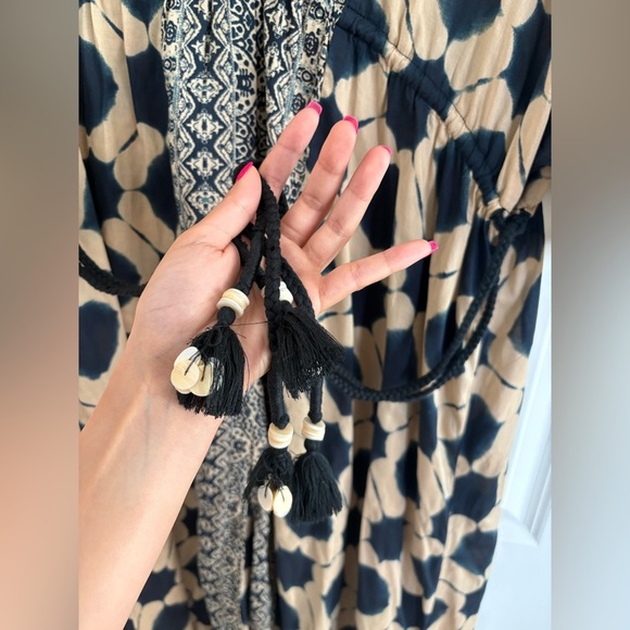 Zara Printed Caftan Maxi Dress – Sequin Detail – XS-S – NWT - Picture 9 of 15